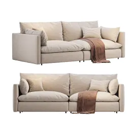 Unwind Piece Slipcovered Sofa